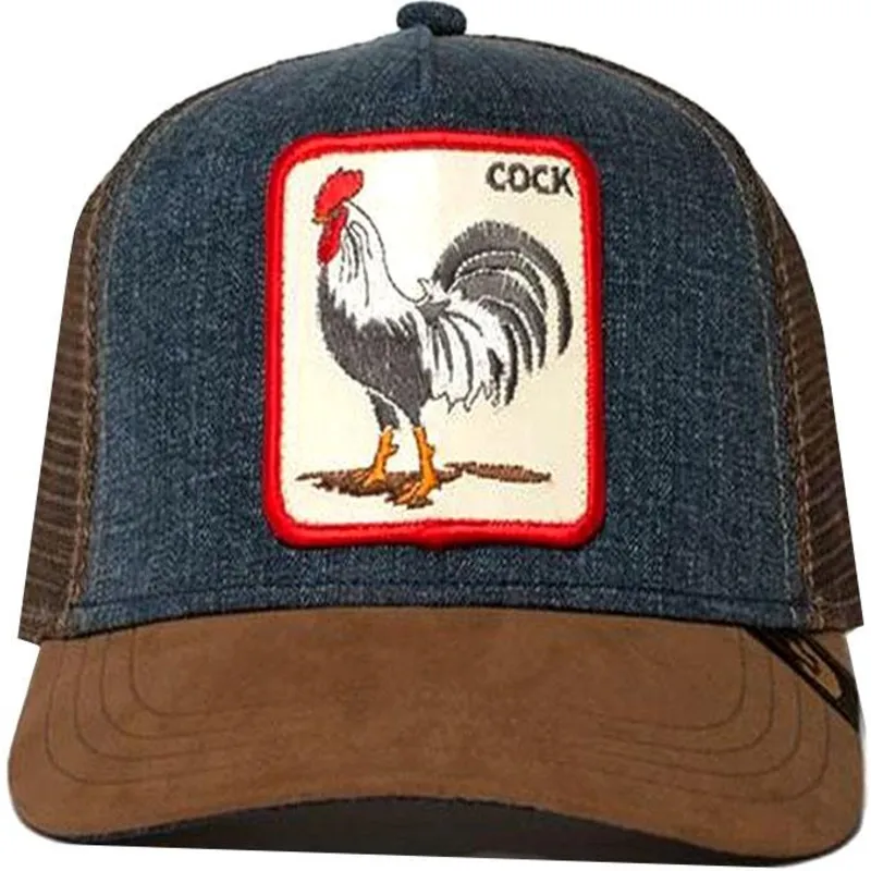 petten-gebogen-bruin-snapback-denim-big-strut-the-farm-van-goorin-bros petten-gebogen-bruin-snapback-denim-big-strut-the-farm-van-goorin-bros