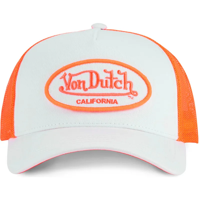 petten-gebogen-oranje-snapback-van-von-dutch