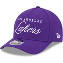 cappellino-curvo-viola-snapback-9forty-m-crown-draft-2025-dei-los-angeles-lakers-nba-di-new-era