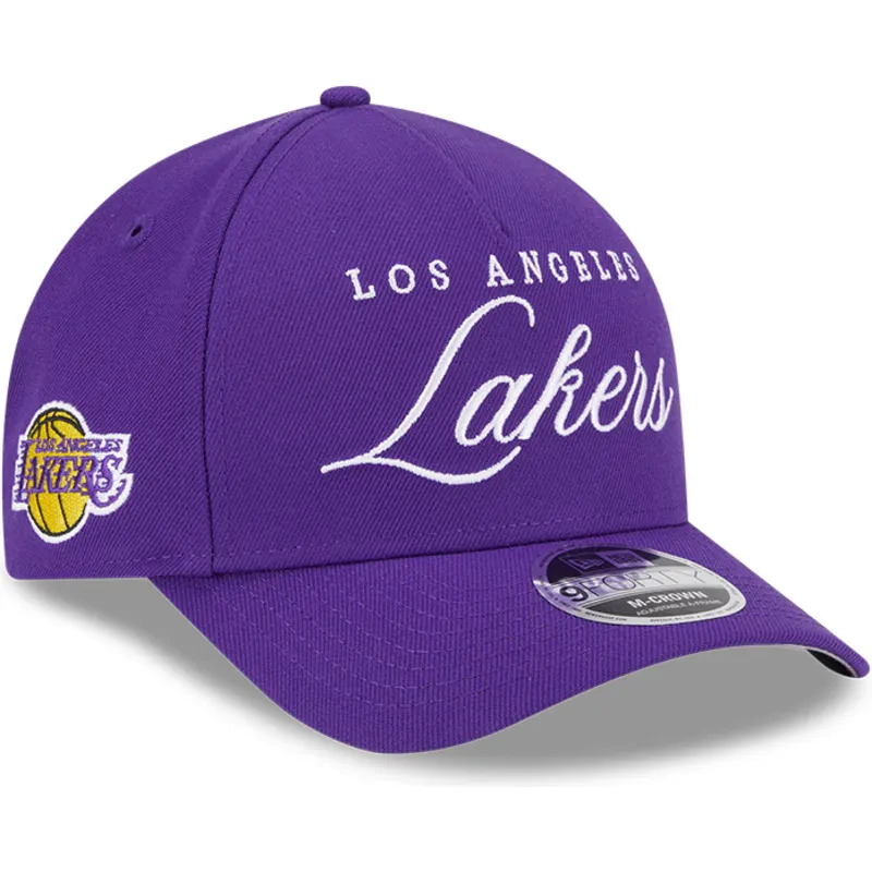 petten-gebogen-paars-snapback-9forty-m-crown-draft-2025-van-los-angeles-lakers-nba-van-new-era
