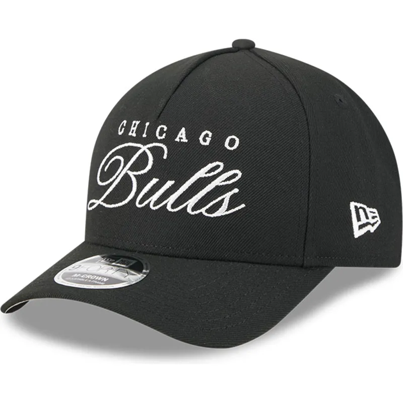 petten-gebogen-zwart-snapback-9forty-m-crown-draft-2025-van-chicago-bulls-nba-van-new-era