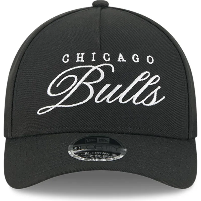 petten-gebogen-zwart-snapback-9forty-m-crown-draft-2025-van-chicago-bulls-nba-van-new-era