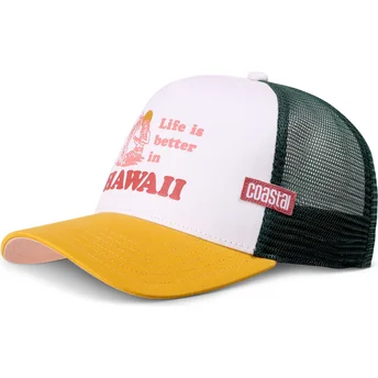 Petten gebogen meerkleurig snapback Better Hawaii HFT van Coastal