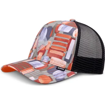 Petten gebogen multicolor snapback van Djinns