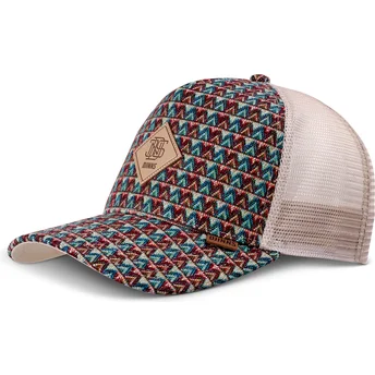 Cappellino trucker beige HFT Colour Triangle di Djinns