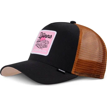 Gorra trucker negra y marrón Do Nothing Club HFT DNC Pool de Djinns