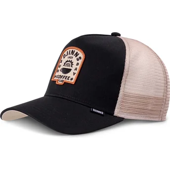 Schwarze und beige Trucker-Cap HFT Lazy Sunday von Djinns