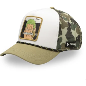 Cappellino trucker camouflage Roronoa Zoro OP5 CAM One Piece di Capslab