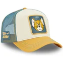 trucker-cap-beige-und-blau-jerry-taj6-jer-looney-tunes-von-capslab