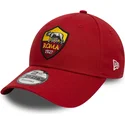 petten-gebogen-rood-verstelbare-band-9forty-core-van-associazione-sportiva-roma-serie-a-van-new-era