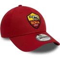 petten-gebogen-rood-verstelbare-band-9forty-core-van-associazione-sportiva-roma-serie-a-van-new-era