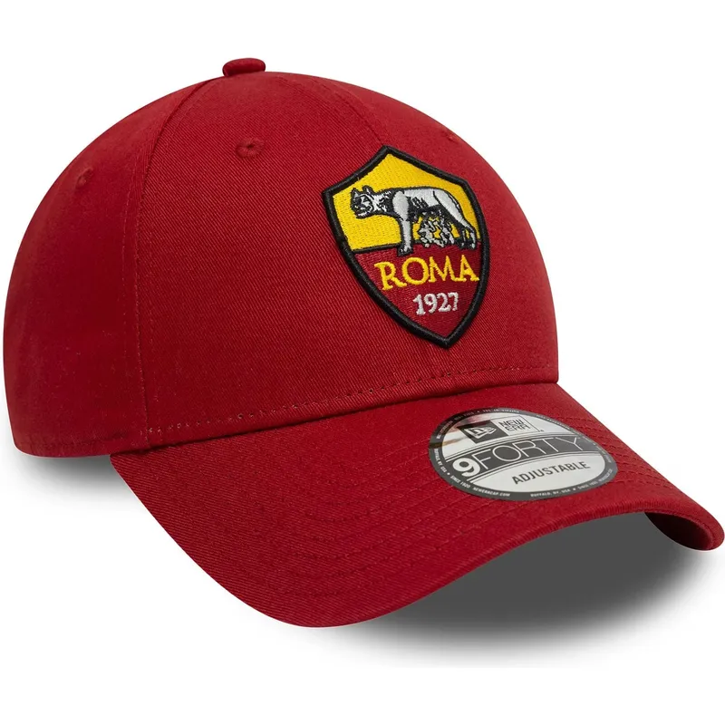 petten-gebogen-rood-verstelbare-band-9forty-core-van-associazione-sportiva-roma-serie-a-van-new-era
