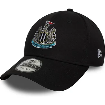 Sort justerbar curved kasket 9FORTY Core fra Newcastle United Football Club Premier League fra New Era