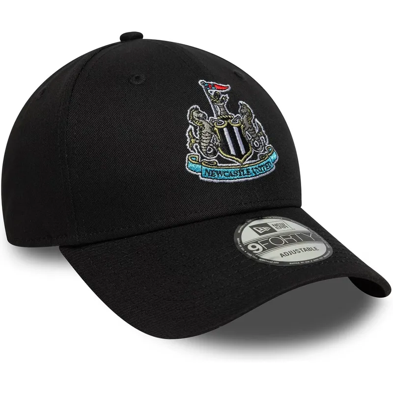 sort-justerbar-curved-kasket-9forty-core-fra-newcastle-united-football-club-premier-league-fra-new-era