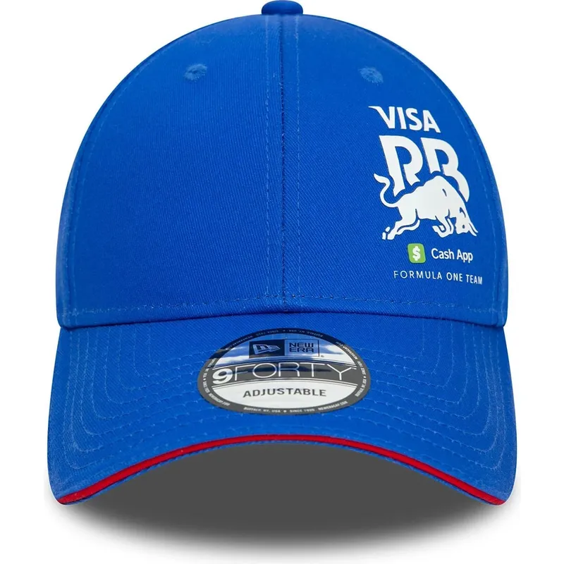 new-era-curved-brim-9forty-flawless-racing-bulls-f1-team-formula-1-blue-adjustable-cap