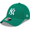 new-era-curved-brim-women-9forty-league-essential-new-york-yankees-mlb-green-adjustable-cap