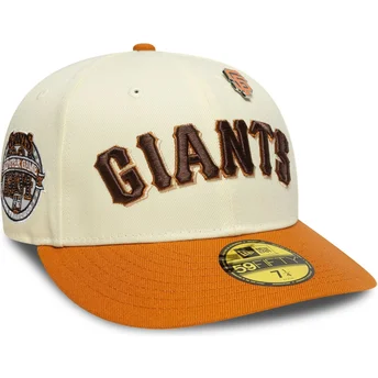 Gorra kurvet beige og orange tilpasset 59FIFTY All Star Game Pin af San Francisco Giants MLB fra New Era