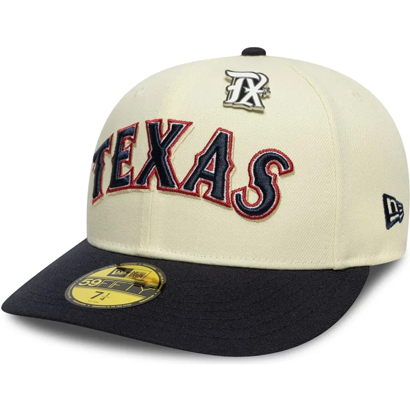 buet-kasket-beige-og-marinebla-tilpasset-59fifty-all-star-game-pin-fra-texas-rangers-mlb-fra-new-era