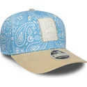 gorra-curva-azul-y-beige-snapback-9seventy-stretch-snap-lifestyle-de-racing-bulls-f1-team-formula-1-de-new-era