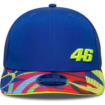 Petten gebogen blauw snapback 9SEVENTY Stretch Snap Lifestyle van Valentino Rossi VR46 MotoGP van New Era