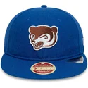 cappello-piatto-blu-regolabile-9fifty-retro-crown-heritage-dei-chicago-cubs-mlb-di-new-era