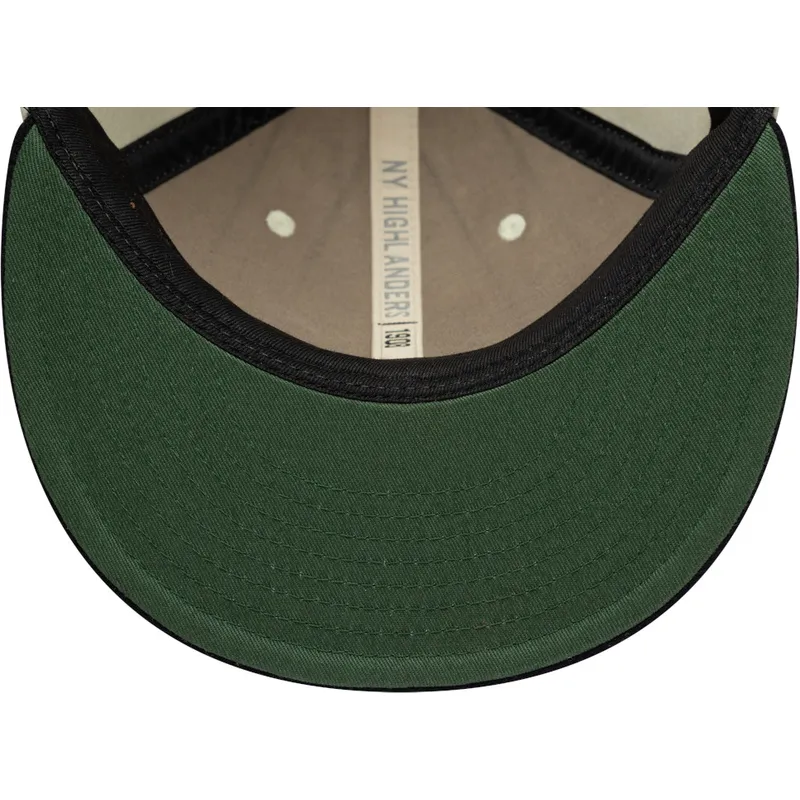 flad-beige-og-marinebla-justerbar-9fifty-retro-crown-heritage-kasket-fra-new-york-yankees-mlb-fra-new-era