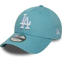 cappellino-visiera-curva-azzurro-regolabile-9forty-league-essential-dei-los-angeles-dodgers-mlb-di-new-era