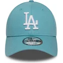 cappellino-visiera-curva-azzurro-regolabile-9forty-league-essential-dei-los-angeles-dodgers-mlb-di-new-era