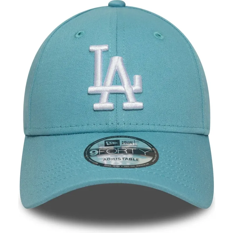 ljusbla-bojd-justerbar-keps-9forty-league-essential-fran-los-angeles-dodgers-mlb-av-new-era