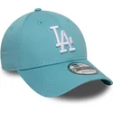 gorra-curva-azul-claro-ajustable-9forty-league-essential-de-los-angeles-dodgers-mlb-de-new-era