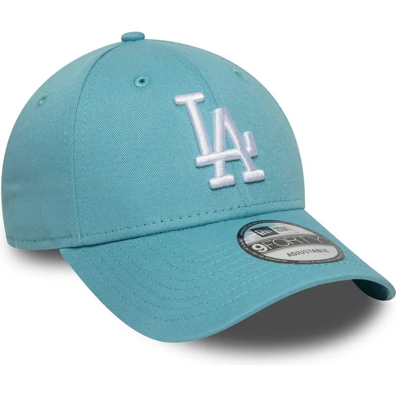 jasnoniebieska-regulowana-czapka-z-zakrzywionym-daszkiem-9forty-league-essential-los-angeles-dodgers-mlb-new-era
