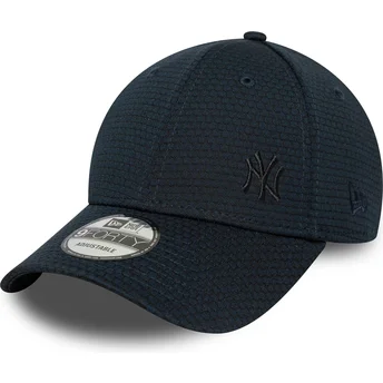 Marinblå kurvad snapback-keps med blå logotyp 9FORTY Flawless Mesh från New York Yankees MLB av New Era