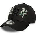 new-era-new-york-yankees-mlb-9forty-icon-dragon-svart-justerbar-bojd-keps-med-svart-logotyp