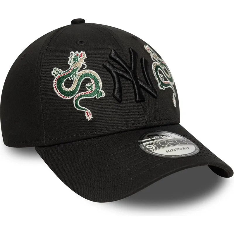 svart-bojd-justerbar-keps-med-svart-logotyp-9forty-icon-dragon-fran-new-york-yankees-mlb-av-new-era