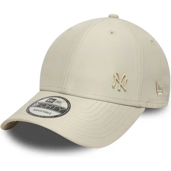 Beige justerbar böjd keps med beige logotyp 9FORTY Tonal Flawless New York Yankees MLB från New Era