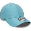 cappellino-con-visiera-curva-azzurro-chiaro-regolabile-con-logo-blu-9forty-tonal-flawless-di-new-york-yankees-mlb-di-new-era