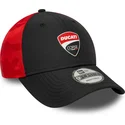 gorra-curva-negra-y-roja-ajustable-9forty-logo-de-ducati-motor-motogp-de-new-era