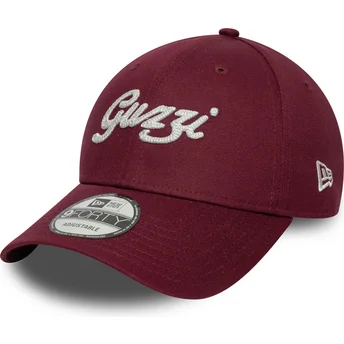 Gorra curva granate ajustable 9FORTY Seasonal Moto Guzzi de New Era