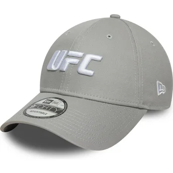 Gorra curva gris snapback 9FORTY Core de UFC Ultimate Fighting Championship de New Era