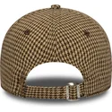 gorra-curva-marron-ajustable-9twenty-houndstooth-de-los-angeles-dodgers-mlb-de-new-era