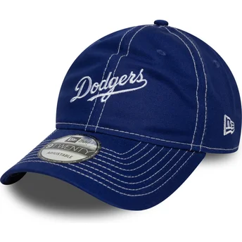 Cappellino curvo blu regolabile 9TWENTY Contrast Stitch Los Angeles Dodgers MLB di New Era