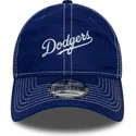 petten-gebogen-blauw-verstelbare-band-9twenty-contrast-stitch-van-los-angeles-dodgers-mlb-van-new-era