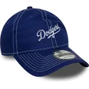 petten-gebogen-blauw-verstelbare-band-9twenty-contrast-stitch-van-los-angeles-dodgers-mlb-van-new-era