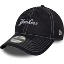 marinebla-justerbar-kurvet-kasket-9twenty-contrast-stitch-fra-new-york-yankees-mlb-fra-new-era