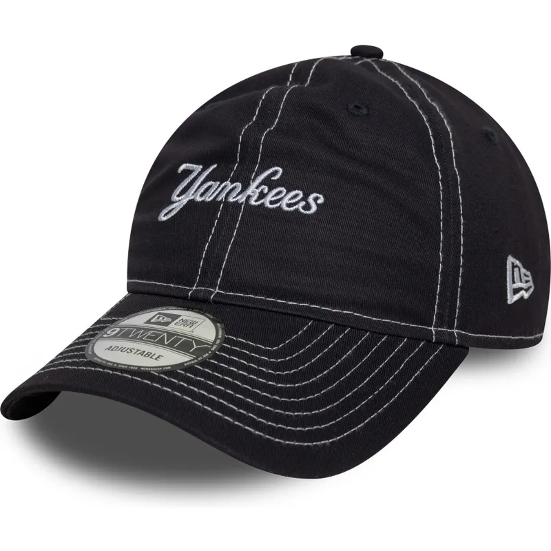petten-gebogen-marineblauw-verstelbare-band-9twenty-contrast-stitch-van-new-york-yankees-mlb-van-new-era petten-gebogen-marineblauw-verstelbare-band-9twenty-contrast-stitch-van-new-york-yankees-mlb-van-new-era