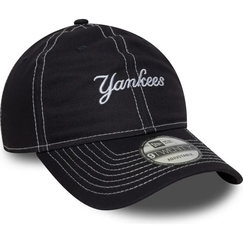 petten-gebogen-marineblauw-verstelbare-band-9twenty-contrast-stitch-van-new-york-yankees-mlb-van-new-era petten-gebogen-marineblauw-verstelbare-band-9twenty-contrast-stitch-van-new-york-yankees-mlb-van-new-era