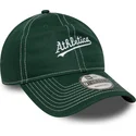 petten-gebogen-groen-verstelbare-band-9twenty-contrast-stitch-van-oakland-athletics-mlb-van-new-era
