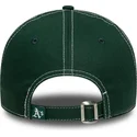 cappellino-curvo-verde-regolabile-9twenty-contrast-stitch-di-oakland-athletics-mlb-di-new-era