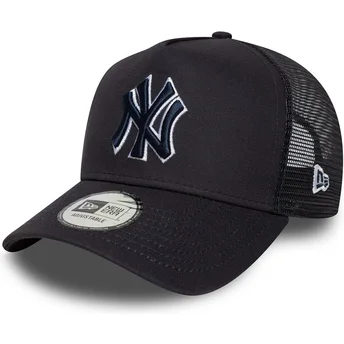 Gorra trucker azul marino con logo azul marino A Frame Outline de New York Yankees MLB de New Era