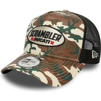 Czapka trucker camuflaje A Frame Scrambler Ducati Motor MotoGP od New Era